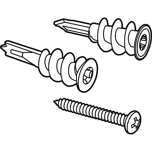 Zip-It pared 8 kit resistente de zinc y anclas de nailon para colgar 3