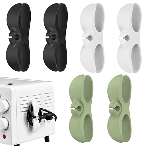 Organisateur de Cable 6 Pièces,Enrouleur de Cordon Organisateur Adhésive pour Câbles Électroménagers Petits Appareils Ménagers Mélangeur Cafetière Cover