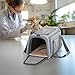 Petsfit Expandable Small Cat Carriers Dog Carrier, Airline Approved Soft-Sided Portable Washable Pet Travel Carrier with Two Extension Up to 9LB