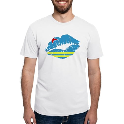CafePress Aruba Flag Country Native ANC Men's Deluxe T Shirt Men's Deluxe Tri-Blend Tee
