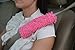 Bell Automotive 22-1-33857-1 Universal Shaggy Seat Belt Shoulder Pad, Pink
