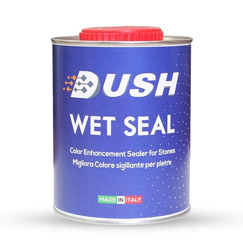 Image of DUSH Wet Look Stone Colour Enhancer Sealer for Marble, Granite & Natural Stone, Crystal, 1 Litre (1000 ml)
