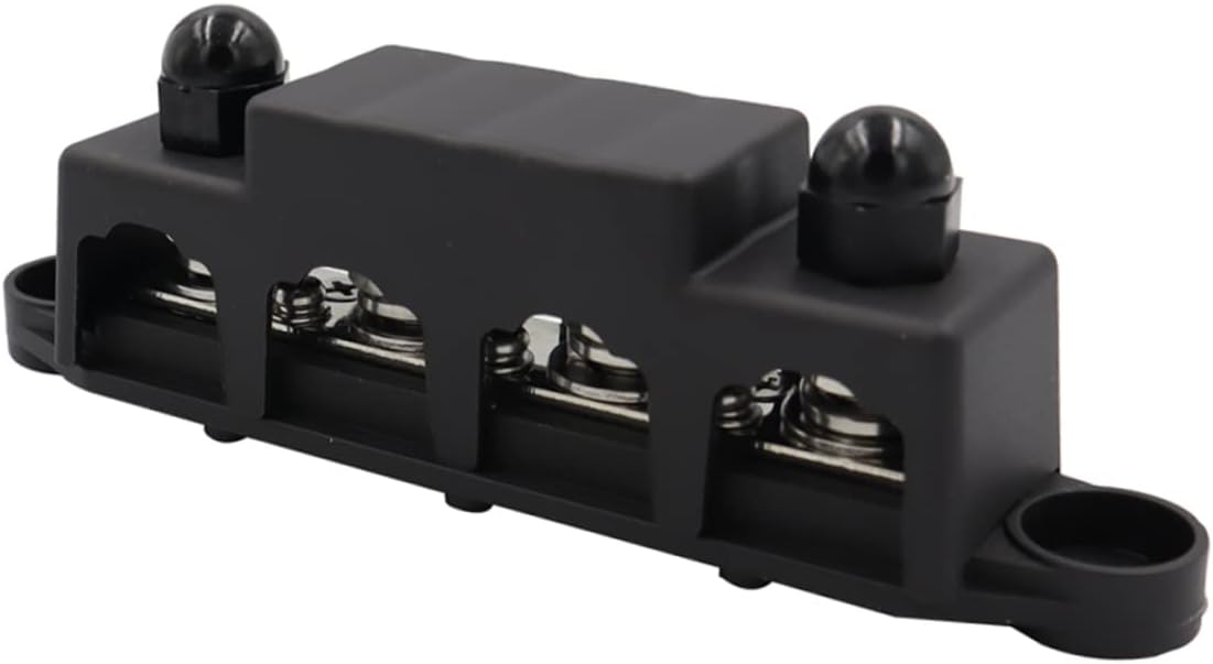 2pcs Amp Power Distribution Block Terminals Bus Bar Distribution Block Automotive Power Rails Cooper Bus Bar Bolts Dc