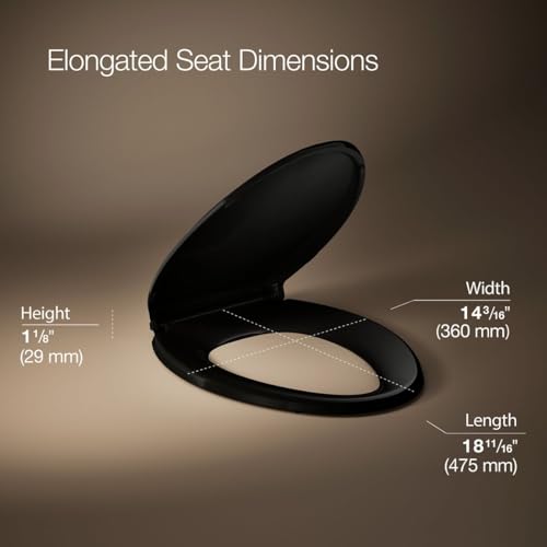 image for KOHLER CACHET® Nightlight Soft Close Toilet Seat Elongated, ReadyLatc
