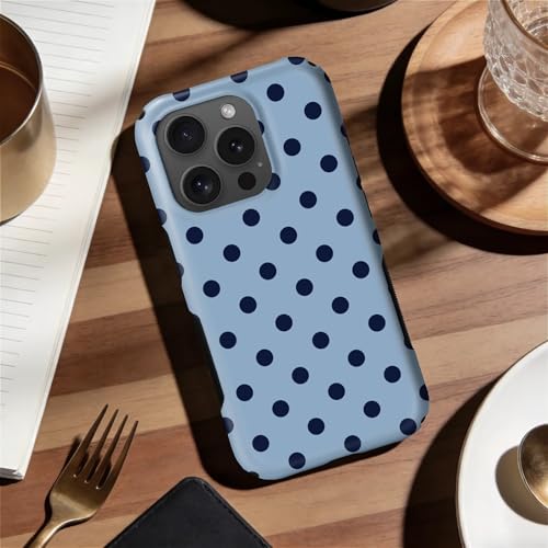 Coque iPhone 15 Pro MagSafe compatible double protection bleue