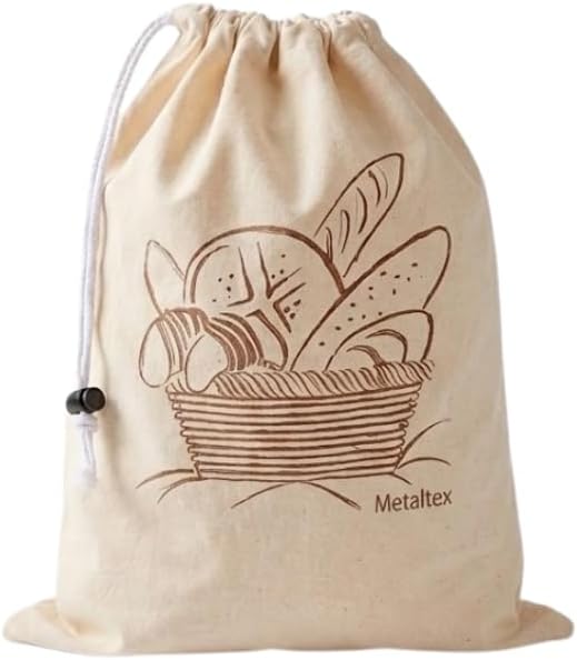 Metaltex 34 x 43 cm Bread Bag, White