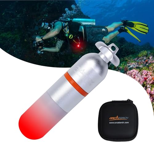 ORCATORCH SD01 Mini Luz de Señal Estroboscópica Para Buceo Baliza de Buceo Marcador LED de Buceo Nocturno Lámpara de Seguridad Llamativa Luz de Buceo Con Luciérnaga Para Buceo Submarino de 150M