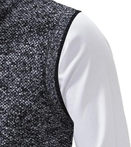 DGHM-JLMY Men's Soft Cozy Softshell Vest Full Zip Slim Fit Warm Waistcoat Hiking Outdoor Golf Sleeveless Jacket