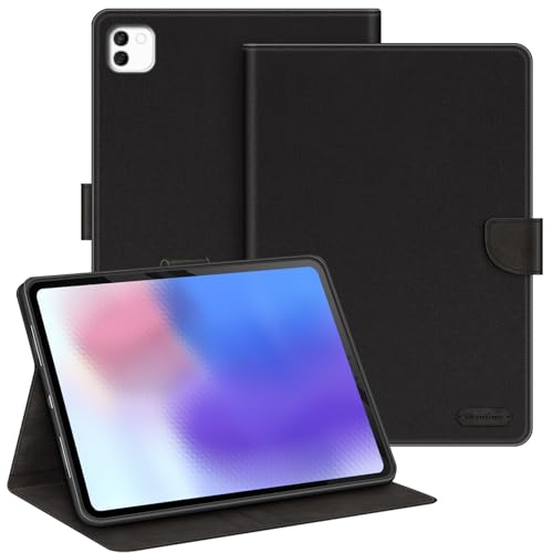 Étui en cuir pour Honor MagicPad 4 12.3 2026 housse protection noire silicone YLE-W09