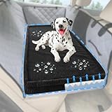 Loiion Auto Hundebett Mittelgroße Hunde, Hundekissen für Auto Rückbank, rutschfeste Hundematte, Abnehmbar Waschbares Hundebett, Haustierfreundlich Weich und Komfortabel, 127×62,5x5cm, Schwarz