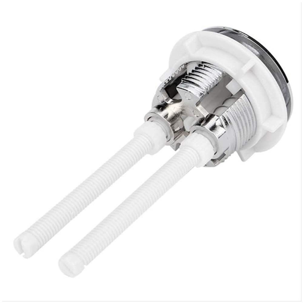 Botón de descarga de inodoro, accesorios de repuesto de cisterna con botones de doble pulsador de 49 mm-55 mm para reparación del tanque de agua del inodoro del baño
