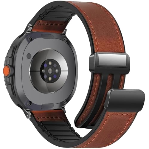 ���C���U�[�E�H�b�`�o���h Samsung Galaxy Watch 8 40mm 44mm/Watch 8 Classic 46mm�ɑΉ� ���C�o�b�N���f�U�C�� ���߉\�ȃN���V�b�N���X�g�o���h �A�N�Z�T���[ �����p�X�g���b�v �j�����p, ���b�h�u���E��,