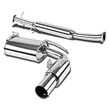 DNA MOTORING CBE-MM90 Stainless Steel Cat Back Exhaust System [Compatible with 90-97 Mazda Miata MX-5 1.6L/1.8L]