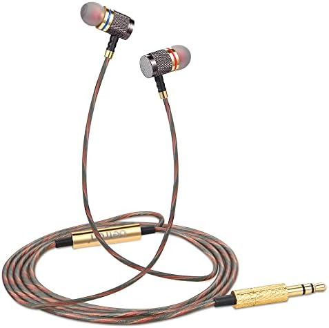 Betron YSM1000 Earphones in Ear Headphones Wired 3.5mm Jack Tangle-Free Cable Case and Noise Isolating Earbuds