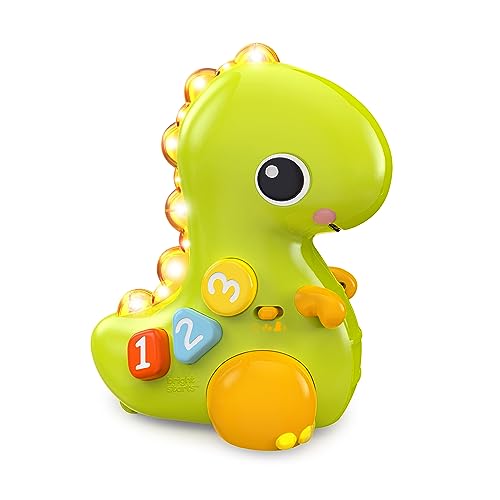 Bright Starts Go, Go, Dino Crawl & Count Activity Toy for Infants - Rolls, Lights Up, Plays Music and More, Ages 6 Months+ by Bright Starts - Image 4
