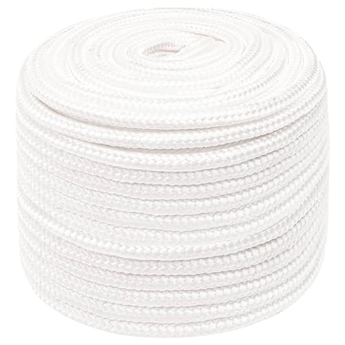 Corde de bondage - Corde à linge en polypropylène - Blanc - 12 mm - 50 m - Pour jardin, bricolage, décoration, groupage et camping
