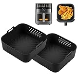 💯【Ajuste Perfecto】 Apto para la freidora Philips Air Fryer serie 2000 NA230, COSORI 5,5 L-6 L-6,2 L, Ninja 180 y otros modelos, generalmente apto para freidoras con un diámetro interior máximo de 22cm/8,66pulgadas. ❤Consejo: Comprueba el tamaño de tu freidora antes de comprar❤
