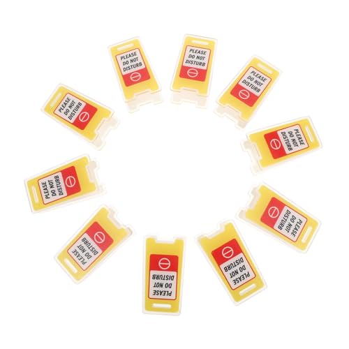 AGFELO 10個ミニ注意サイン メモクリップ デスク用アクリル便箋ホルダー 置き型 お邪魔しないで 表示付き 同僚 教師 社員向け メッ整理用