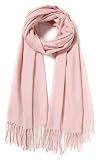 Cindy & Wendy Women's Pashmina Shawl Wrap for Evening Dress Bridesmaid Wedding Bridal Winter Warm Large Soft scarf (Baby Pink)