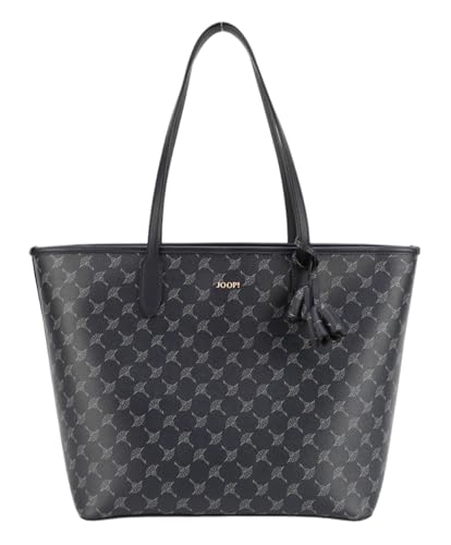 Sac shopper luxe Joop Cortina 1.0 Lara bleu marine en toile enduite