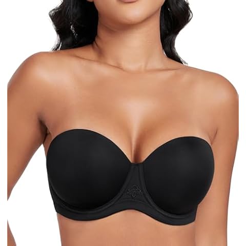 DotVol Women's Strapless Bra with Detachable Straps Cover