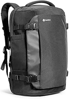 tomtoc Travel Backpack 40L, TSA Friendly Flight Approved Carry-on Luggage Hand Backpack, Spill-resistant Lightweight Business Rucksack, Durable Large Weekender Bag Daypack Fits 17.3 Inch Laptop