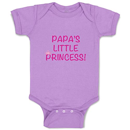 Cute Rascals Custom Boy & Girl Baby Bodysuit Papa's Little Princess Funny Cotton Baby Clothes Lavender Design Only 6 Months