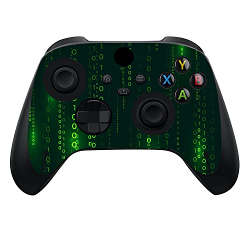 Playvital Messy Code Custom Vinyl Skins For Xbox Series X, Wrap Decal Cover Stickers For Xbox Series X Console Controller #TOP1