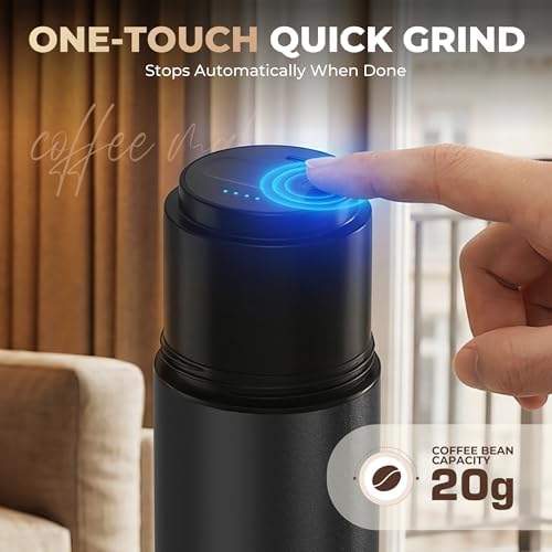 HAUSHOF Portable Electric Coffee Grinder, Travel Coffee Maker and Brewing Kit, Coffee Grinders for Home Use, Portable Pour Over Coffee Maker For Travel, Camping, Car - 5