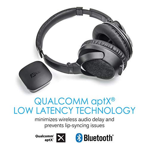 MEE audio Connect T1M3 Bluetooth Wireless Headphone System for TV - Includes Bluetooth Wireless Audio Transmitter and Matrix3 Wireless HD Headphones w/aptX Low Latency Technology - Thumbnail 4