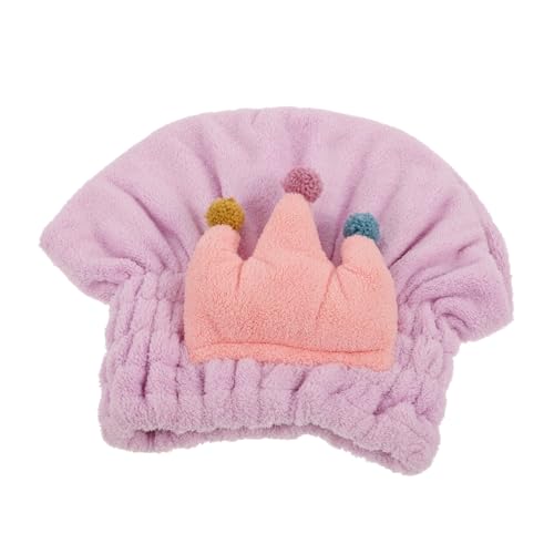 Healeved Gorro para Cabello seco Toalla Gorro Cabello seco Toalla de Secado para el Cabello Gorra para secar el Cabello vellón de Coral Violet