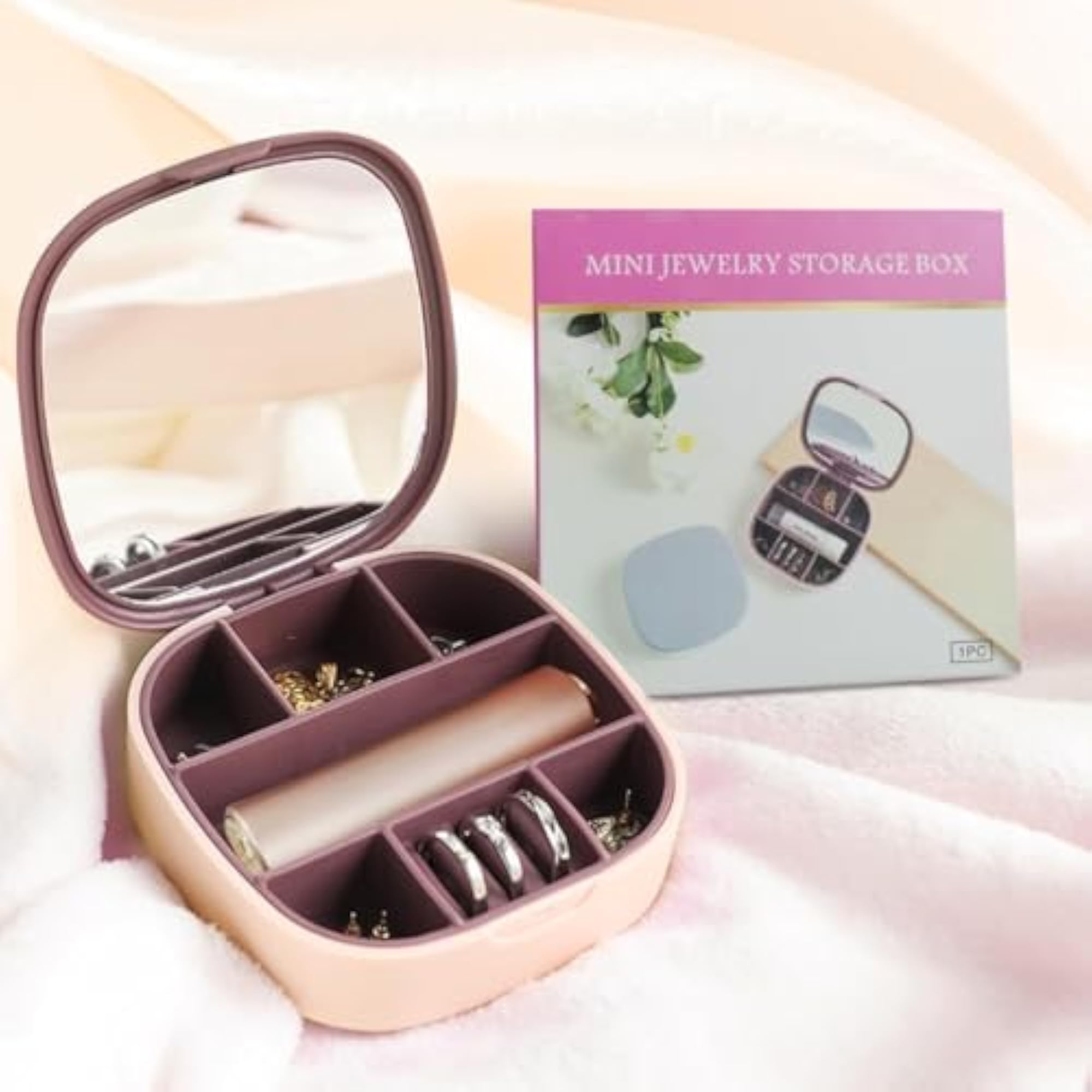 Heart Shape 3 Layer Jewellery Box for Rings & Necklaces