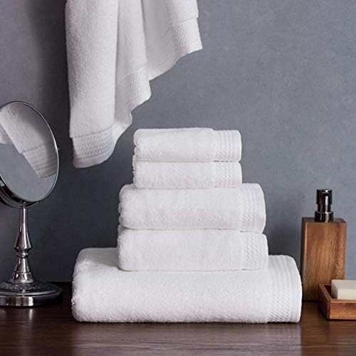 Welhome Madison Bathroom Towels Set | 6 Pieces | Highly Absorbent | Innovative Hygro-Cotton Technology | 2 Bath Towels - 2 Hand Towels - 2 Washcloths | Plush & Durable Shower Towels | Purple Lilac