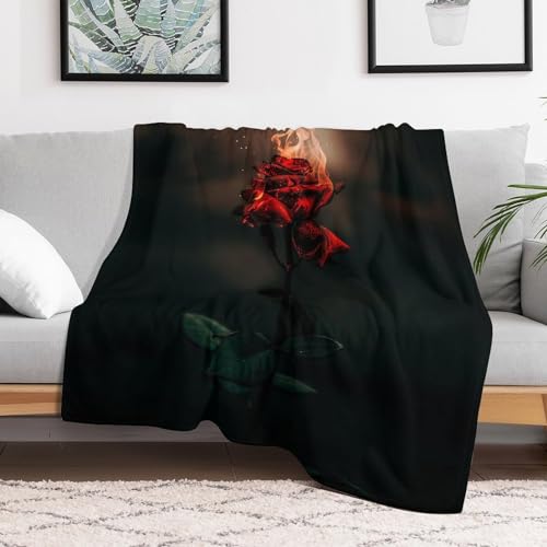 Manta de franela rosa de 180x200 cm mullida para sofa 3