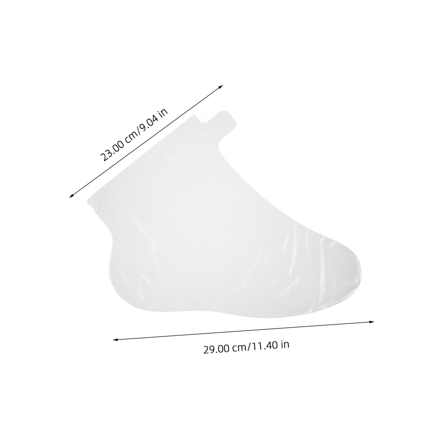 LIFKOME 100pcs Pedicure Moisturizing Foot Mask Set Bags for Foot Wax Shoe Covers Foot Socks Moisturizing Overnight Foot Covers for Feet Waterproof Foot Cover Feet Bags Transparent Plastic