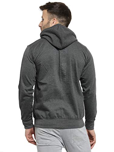 Image of Scott International Men's Solid Cotton Hoodies for Men, Trendy and Comfortable Sweatshirts for Men, Stylish Winter Wear with Hood and Pockets, Fashionable Hooded Sweatshirts
