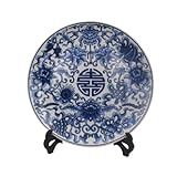 Artisanat exquis : assiettes en céramique peintes à la main avec des détails traditionnels et complexes, parfaites for rehausser votre décoration d'intérieur.