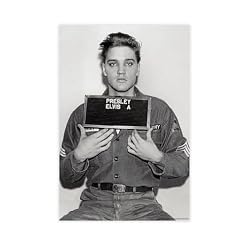 CSESTCGN Poster sur toile de chanteur Elvis Presley – Décoration murale pour salon, chambre à coucher – 60 x 90 cm - Les Beatles, Paul McCartney, John Lennon, RIngo Starr, George Harrison