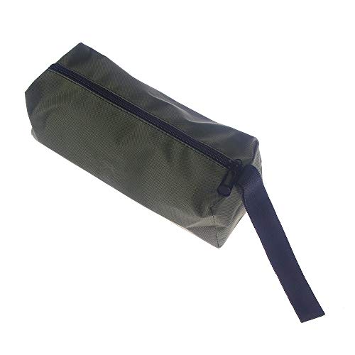 NUOMI Small Canvas Tool Bags Zipper 5 Pack Portable Pouches Storage Organizer with Hanging Loop for Woodworker, Ironworkers, Gardening, and Everyday Handyman
