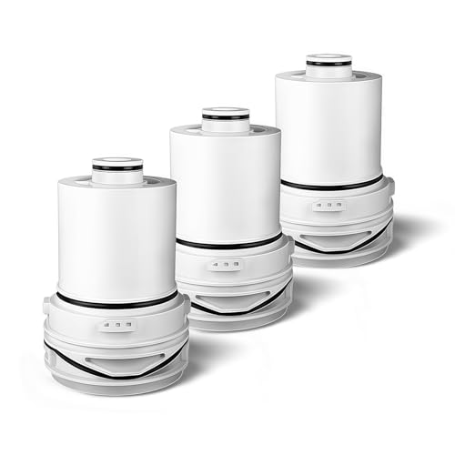 Image of Shower Filter - Replacement Cartridges Compatible with Delta Clarifi, Reduces Dry Skin and Hair Damage (3 Pack)