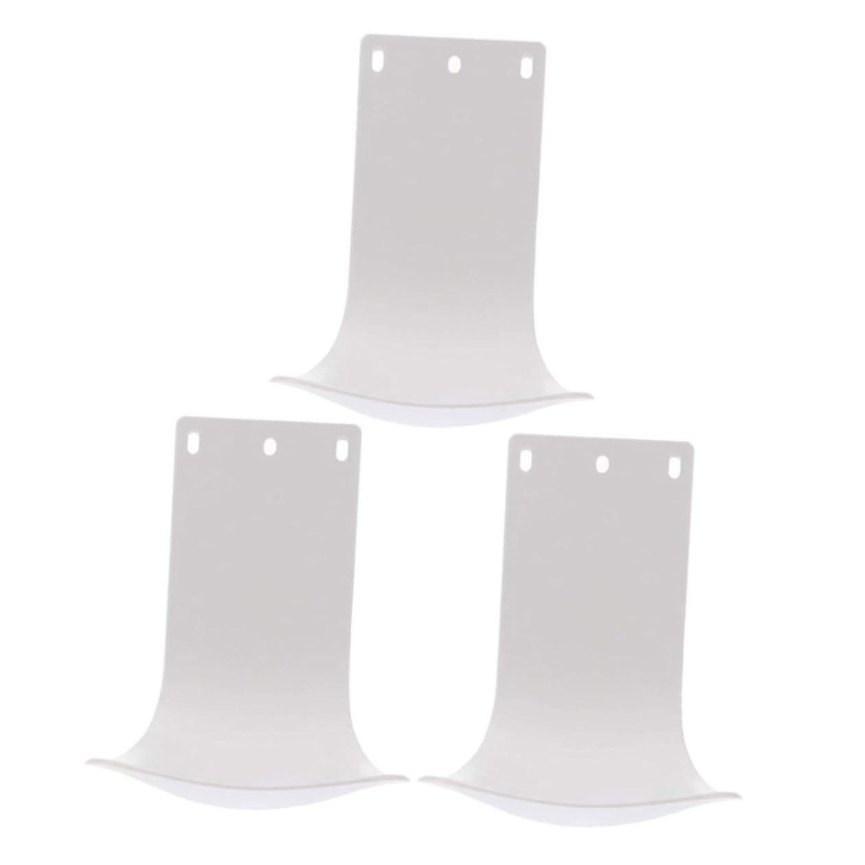 Baluue 3 pezzi Vassoio Antigoccia per Dispenser Sapone da Parete in Abs Resistente e Facile da Montare per Bagno e Cucina Design Compatto e Superficie Liscia Sicura