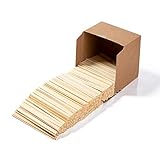Alta calidad: nuestro palito de bambú para remover café es suave y duradero, por lo que no tienes que preocuparte por nada relacionado con la madera en tu boca