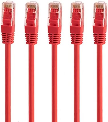 LMS Data Ethernet Cat 5 RJ45 UTP Patch cable cord, Cat 5 E LAN 10/100/1000M bit/s Cable suitable Gigabit 1000Base-T for PoE, CCTV Computer, Routers Internet for office and industrial