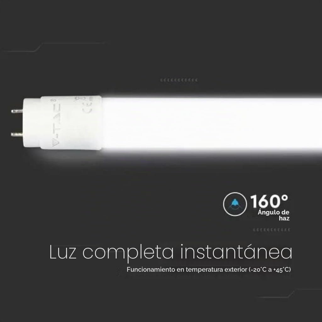 Juego de 5 tubos LED de 150 cm T8 G13, 20 W, 4000 K, blanco neutro