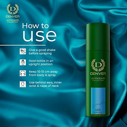 Image of DENVER SRK Emperor & Maestro Deo - 140ML Each (Combo Set of 2) | Long Lasting Deodorant Spray