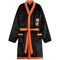 Dragon Ball Z Bata Invierno Hombre con Bolsillos y Cinturón,