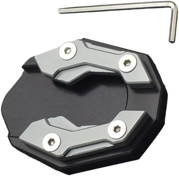Motorbike Side Stand Foot Extender Motorcycle Foot Side Stand Cover for NAMX155 Aluminum Motorbike Stands Extension Pad with Hexagon Wrench Kickstand Plate