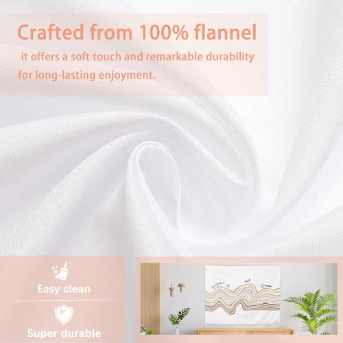 AQYIP Mental Health Tapestry, Inspirational Motivational Tapestry Decorative, Progress Is Note Linear Abstract Positive Wall Tapestries Blanket Decor for Therapy Counselor Office, 50x60 Inch