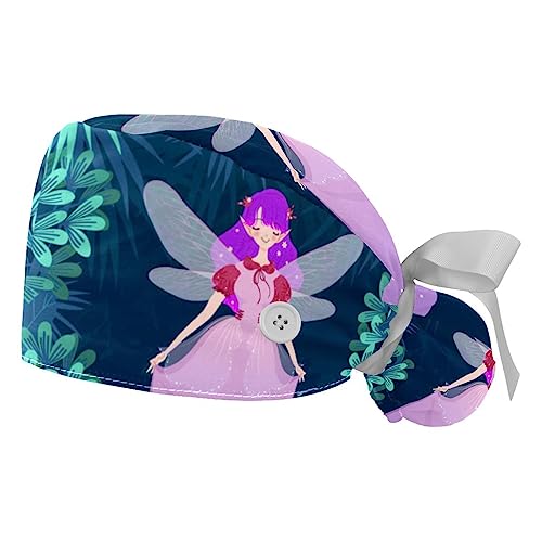 Berretti bouffant avec bande anti-transpiration calot de travail réglable homme femme motifs chat
