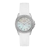 Gehäusedurchmesser: 36 mm. Guess Damen Analog Quarz Uhr mit Gummi Armband W1236L1